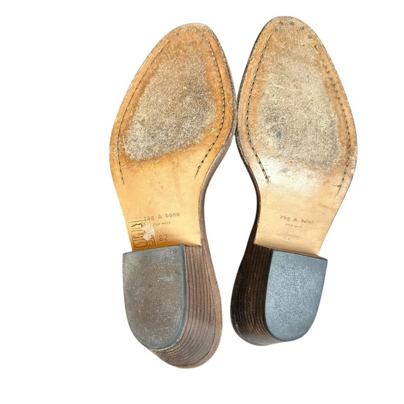 Rag & Bone Suede Chelsea Boots Black Ankle Booties 37 | Italian Made Luxury Chic - Picture 7 of 10